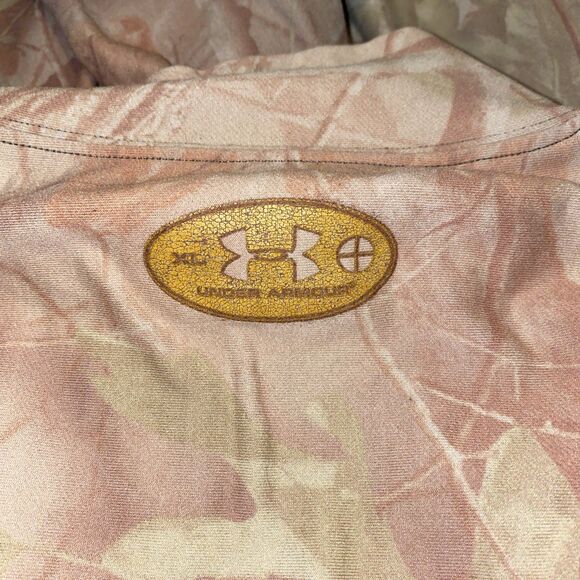 Under Armour Mens Shirt & Pants XL Compression Camo Realtree Coldgear Mock Neck - Picture 2 of 4